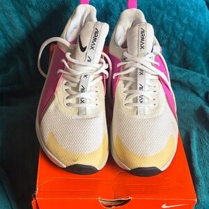 Nike Women’s White Pink Yellow Air Max Sneakers